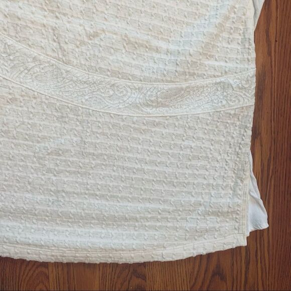 ANTHROPOLOGIE Deletta Ivory Embroidered Top Small - Picture 13 of 16